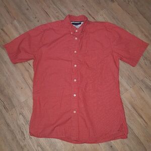 Men's Tommy Hilfiger Red Button Down Shirt Large